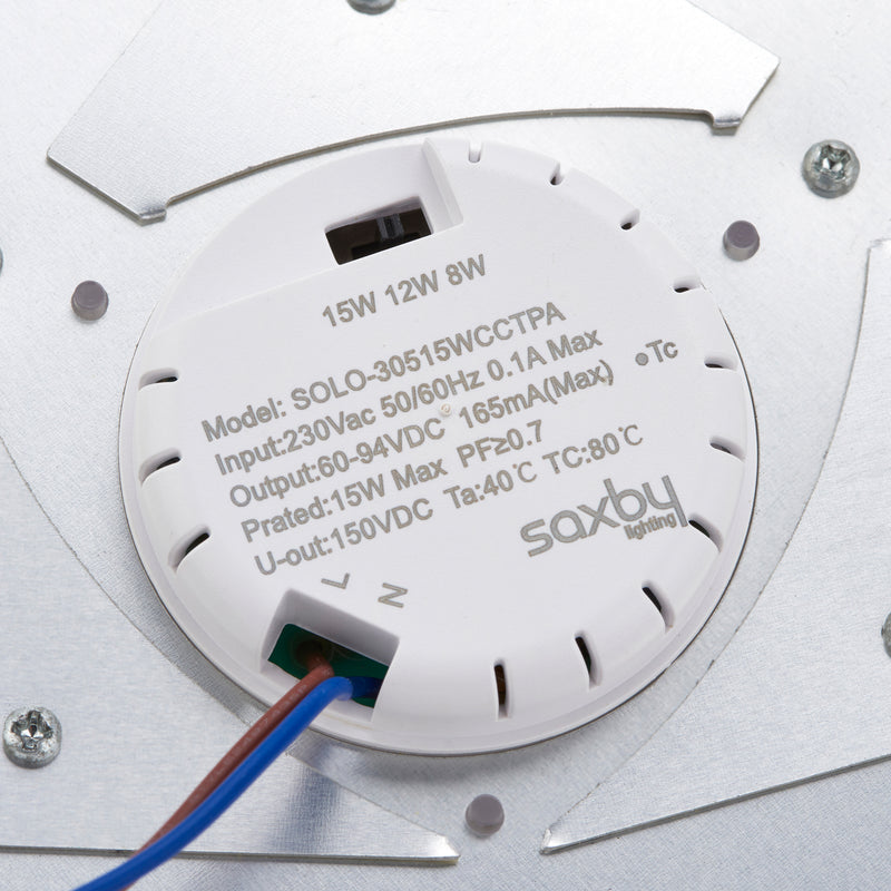 Saxby 110967 CORE, Emergency, Tri Wattage (8/12/15W), Color Changing (CCT), Waterproof (IP65), Outdoor/Indoor Bulkhead/Light Fitting for Homes & Offices - Saxby - Falcon Electrical