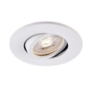 Saxby ShieldONE Tilt, Fire Rated, Dimmable GU10 Downlight Â– Fully Adjustable Matt White