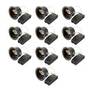 Pack of 10 Saxby 113321 ShieldONE 65 IP65, Fire-rated Dimmable Open Can 10W - Matt black