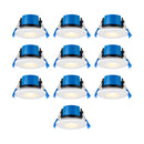 Saxby 113640 ShieldPRO 4-Color Changing (4CCT) Dual Wattage, Waterproof (IP65) 7W Downlight w/ Plug & Play Connector Suitable for Bathrooms and Indoor Spaces- 10 Pack