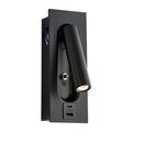 Saxby 120965 Lumos 1lt Wall 3W 3000K - Matt Black