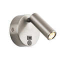 Saxby 120966 Lumos Mini 1lt Wall 3W 3000K - Stainless Steel