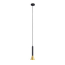 Searchlight 13611-1BGO Signal Pendant - Black & Gold Metal - Searchlight - Falcon Electrical UK