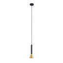 Searchlight 13611-1BGO Signal Pendant - Black & Gold Metal - Searchlight - Falcon Electrical UK