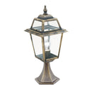 Searchlight 1524 New Orleans Outdoor Post- Aluminium, Black Gold & Glass,IP44