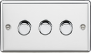 Knightsbridge MLA CL2193PC 3G 2-way 10-200W (5-150W LED) Intelligent dimmer - Polished Chrome