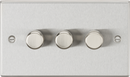 Knightsbridge MLA CS2193BC 3G 2-way 10-200W (5-150W LED) Intelligent dimmer - Brushed Chrome