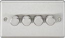 Knightsbridge MLA CL2194BC 4G 2-way 10-200W (5-150W LED) Intelligent dimmer -Brushed Chrome