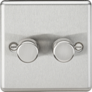 Knightsbridge MLA CL2192BC 2G 2-way 10-200W (5-150W LED) Intelligent dimmer - Brushed Chrome