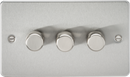 Knightsbridge MLA FP2193BC 3G 2-way 10-200W (5-150W LED) Intelligent dimmer - Brushed Chrome