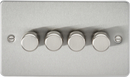 Knightsbridge MLA FP2194BC 4G 2-way 10-200W (5-150W LED) Intelligent dimmer - Brushed Chrome