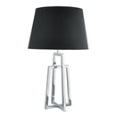 Searchlight 1533CC-1 York Table Lamp - Chrome Base & Black Tapered Shade