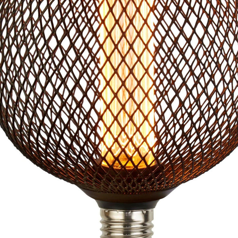 Searchlight 16003BK Wire Mesh Effect Globe Lamp - Black Metal - Searchlight - Falcon Electrical UK