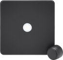 Knightsbridge MLA Screwless SF1DIMAT 1G Dimmer Plate with Matching Metal Dimmer Cap - Anthracite