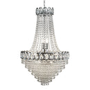 Searchlight 1711-11CC Louis Phillipe  11Lt Chandelier - Chrome Metal & Crystal