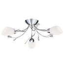 Searchlight 1763-3CC Gardenia 3Lt Flush - Polished Chrome & Glass