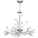 Searchlight 1885-5CC Hibiscus 5Lt Ceiling Pendant - Chrome & Clear Glass