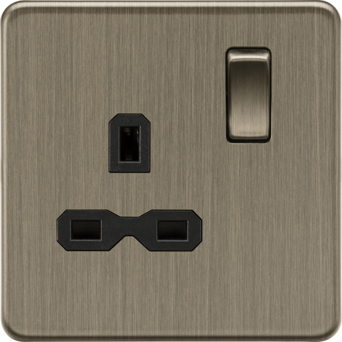 Knightsbridge MLA Screwless SFR7000AB 13A 1G DP Switched Socket - Anti