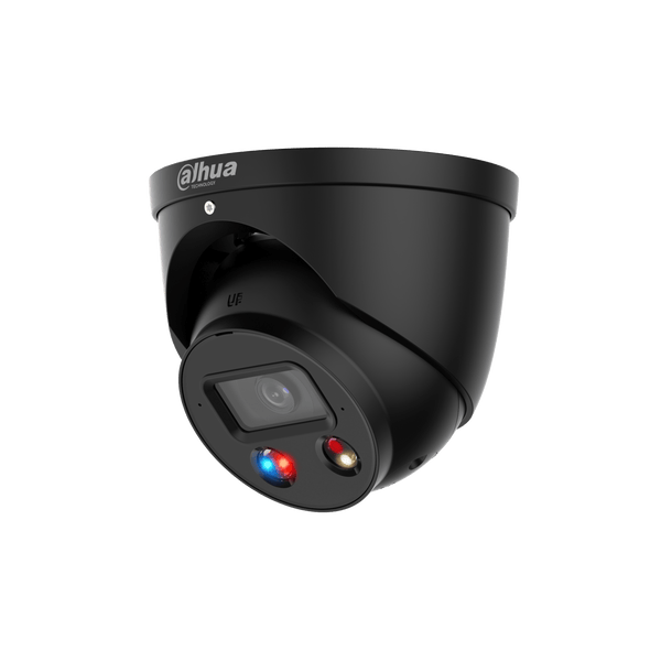 Dahua DH - IPC - HDW3549H - AS - PV - Black 5 MP Smart Dual Light Active Deterrence Fixed - focal Eyeball WizSense Network Camera - Dahua - Falcon Electrical