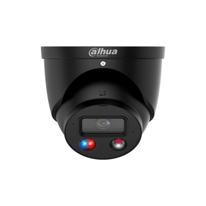 Dahua DH - IPC - HDW3849H - AS - PV - Black 8 MP Smart Dual Light Active Deterrence Fixed - focal Eyeball WizSense Network Camera - Dahua - Falcon Electrical