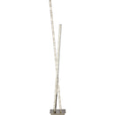 Searchlight 2112CC Clover  Floor Lamp - Chrome Metal & Clear Crystal