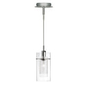 Searchlight 2301 Duo I Pendant - Chrome & Double Glass