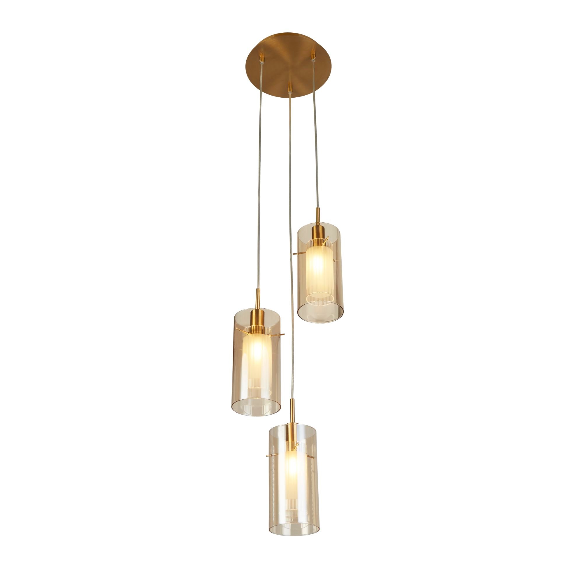 Searchlight 2303-3CP Duo III 3Lt Multi-Drop - Bronze Metal & Champagne ...