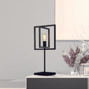 Searchlight 23201-1BK Plaza Table Lamp - Matt Black Metal