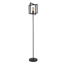 Searchlight 23202-1BK Plaza Floor Lamp - Matt Black Metal