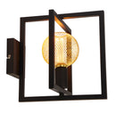 Searchlight 23203-1BK Plaza Wall Light - Matt Black Metal