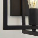Searchlight 23203-1BK Plaza Wall Light - Matt Black Metal