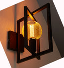 Searchlight 23203-1BK Plaza Wall Light - Matt Black Metal