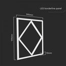 V - TAC 23665 VT - 6163 60W LED DIAMOND BORDERLINE PANEL LIFUD DRIVER+QC 595x595mm FLICKER FREE 6500K - V - TAC - Falcon Electrical