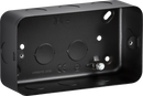 Knightsbridge MLA M8900TB Black Metal Clad 2G Back Box
