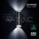 V -tac 24167 VT-10175 GU10 Wall Light Holder Double Head IP44 - V-TAC - Falcon Electrical