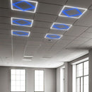 V - Tac VT - 6169 64W LED DIAMOND - IN - SQUARE PANEL LIFUD DRIVER+QC 595x595MM FLICKER FREE 6500K+BLUE - V - TAC - Falcon Electrical