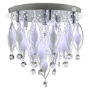 Searchlight 2456-6CC Spindle 6Lt LED Remote Control Flush - Chrome & Glass