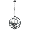 Searchlight 2474-4BK Orbit 4Lt Pendant  - Black Metal