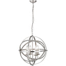 Searchlight 2474-4SS Orbit 4Lt Pendant  - Satin Silver Metal