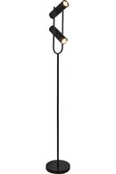 Searchlight 2792BK Telescope 2Lt Floor Lamp - Matt Black Metal