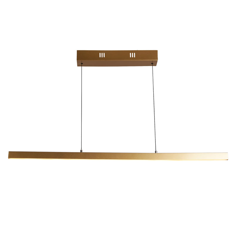 Searchlight 30228GO Kelly Gesture Control Pendant - Gold Metal & Opal Glass