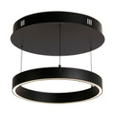 Searchlight 30410BK Layla Gesture Control Pendant - Black Metal & Opal Acrylic