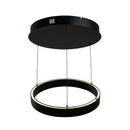 Searchlight 30410BK Layla Gesture Control Pendant - Black Metal & Opal Acrylic