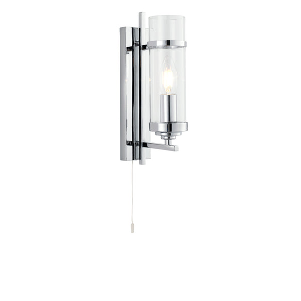 Searchlight 3091-1CC Milo  Wall Light  - Chrome Metal & Glass