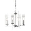 Searchlight 3094-4CC Milo  4Lt Pendant  - Chrome Metal & Glass