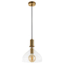 Searchlight 31031-1PB Margarita Pendant - Brass Metal & Glass