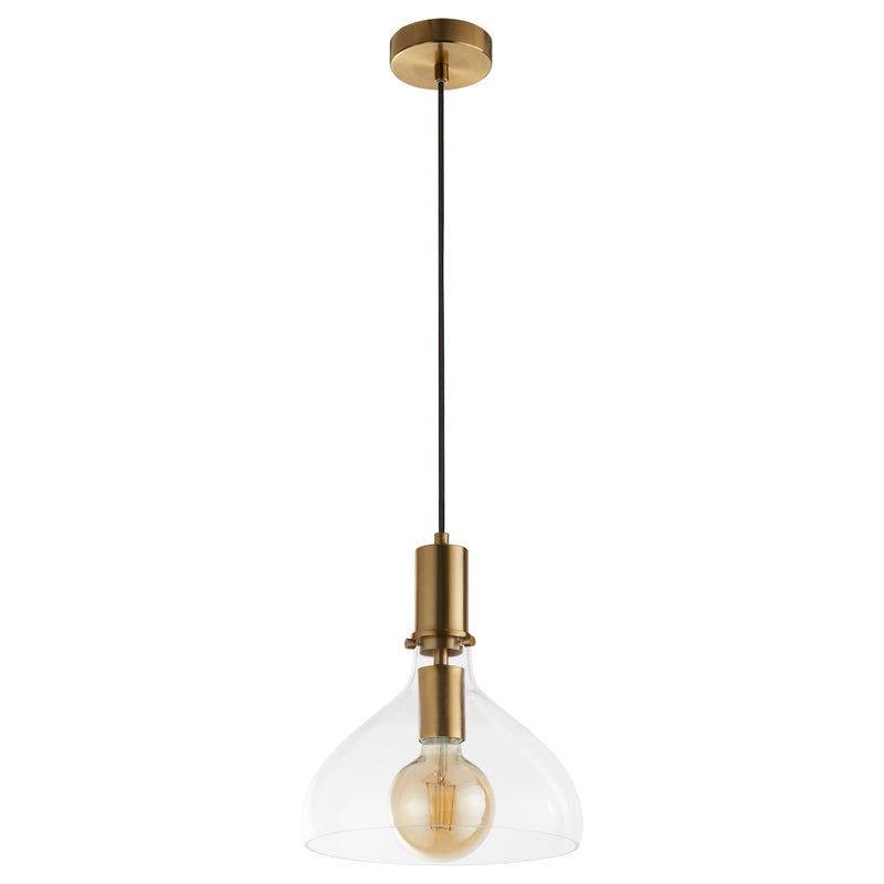Searchlight 31031-1PB Margarita Pendant - Brass Metal & Glass