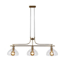 Searchlight 31031-3PB Margarita 3Lt Bar Pendant - Brass Metal & Glass - Searchlight - Falcon Electrical UK