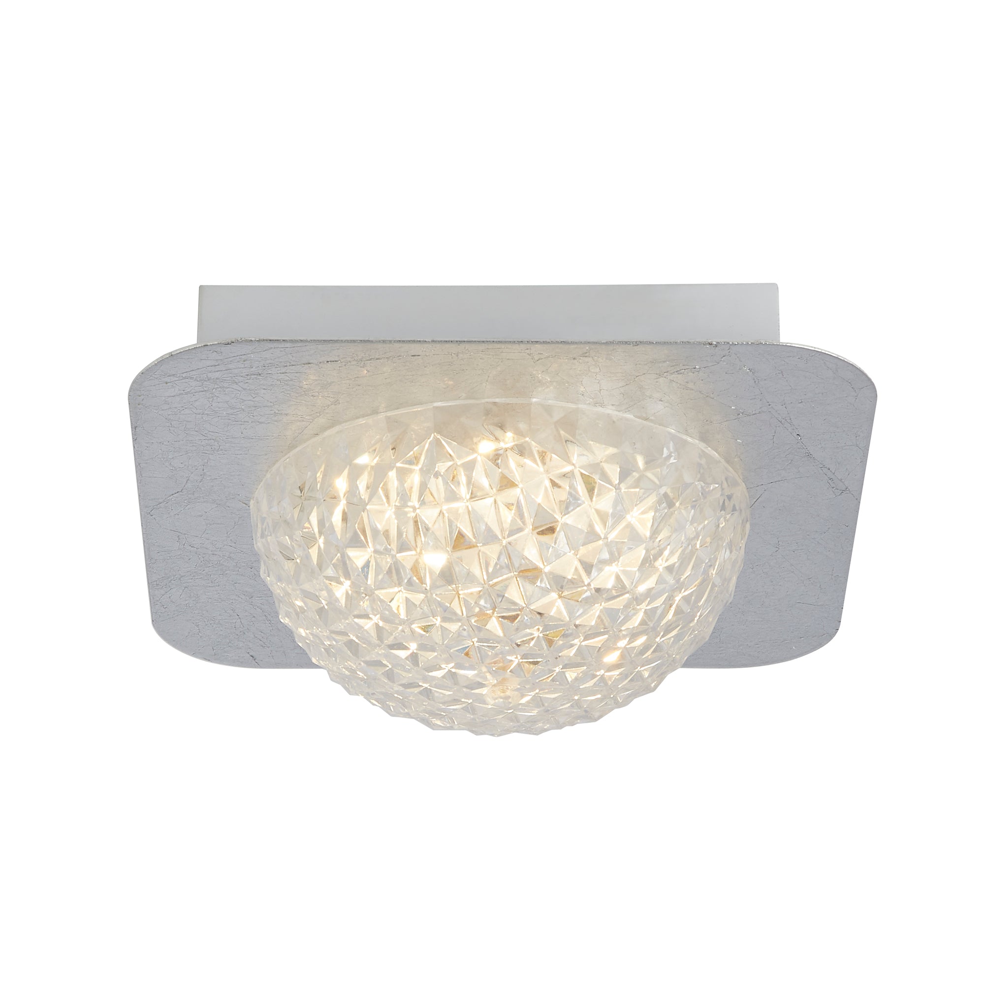 Searchlight 32511-1SI Celestia Flush - Silver Metal & Acrylic ...
