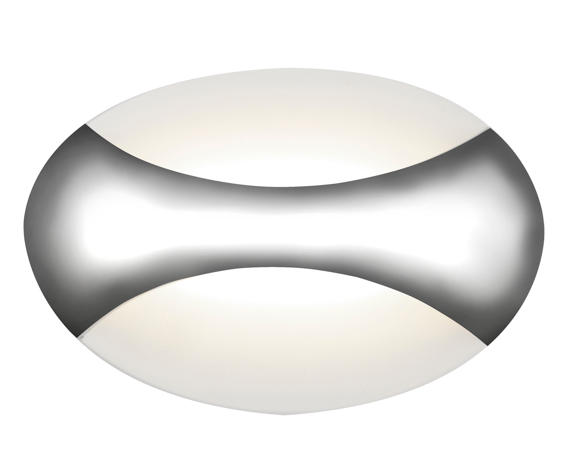 Searchlight 3420CC Glow LED Wall Light Oval - Chrome/Sand White ...